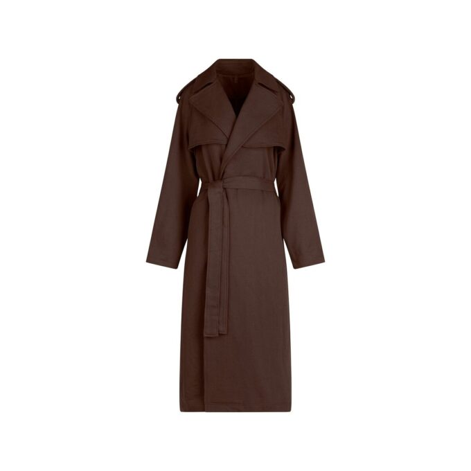 BOYFRIEND FLEECE OVERSIZED TRENCH COAT