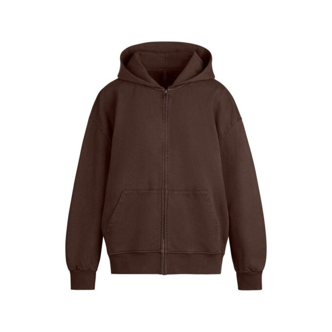BOYFRIEND FLEECE OVERSIZED ZIP UP HOODIE BOYFRIEND FLEECE OVERSIZED ZIP UP HOODIE