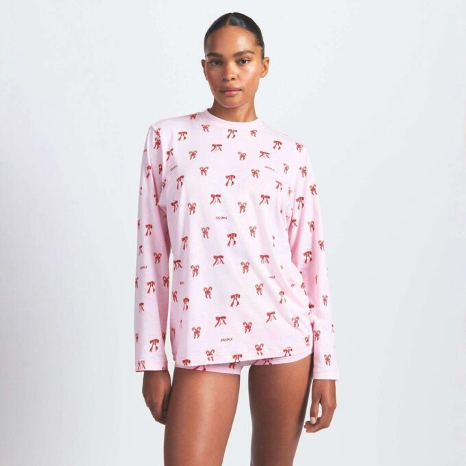 BOYFRIEND LONG SLEEVE T-SHIRT AND SHORT BOXER SET