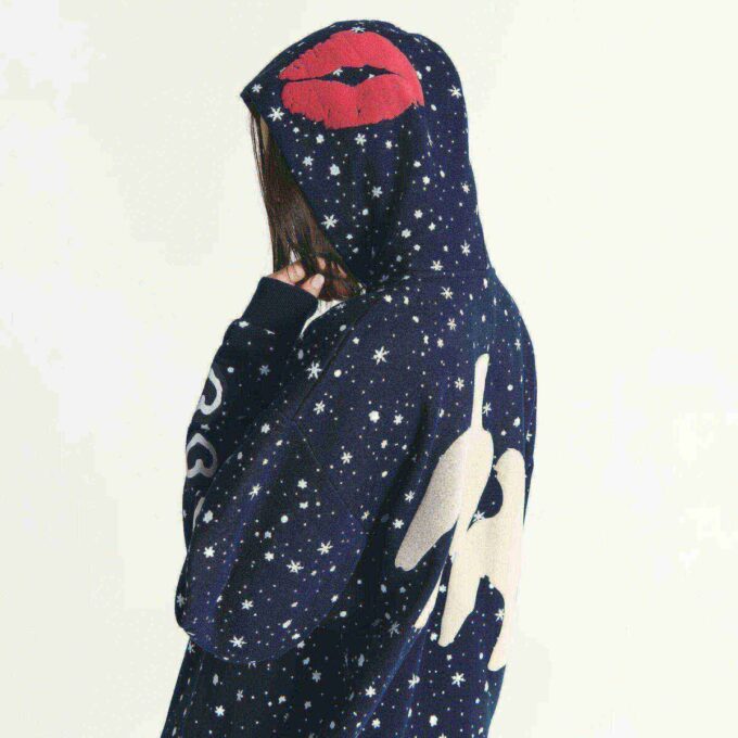 CACTUS PLANT FLEA MARKET X SKIMS COTTON FLEECE OVERSIZED HOODIE