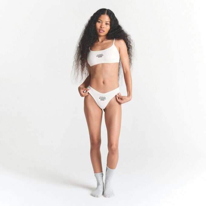 CACTUS PLANT FLEA MARKET X SKIMS COTTON JERSEY DIPPED THONG 5-PACK