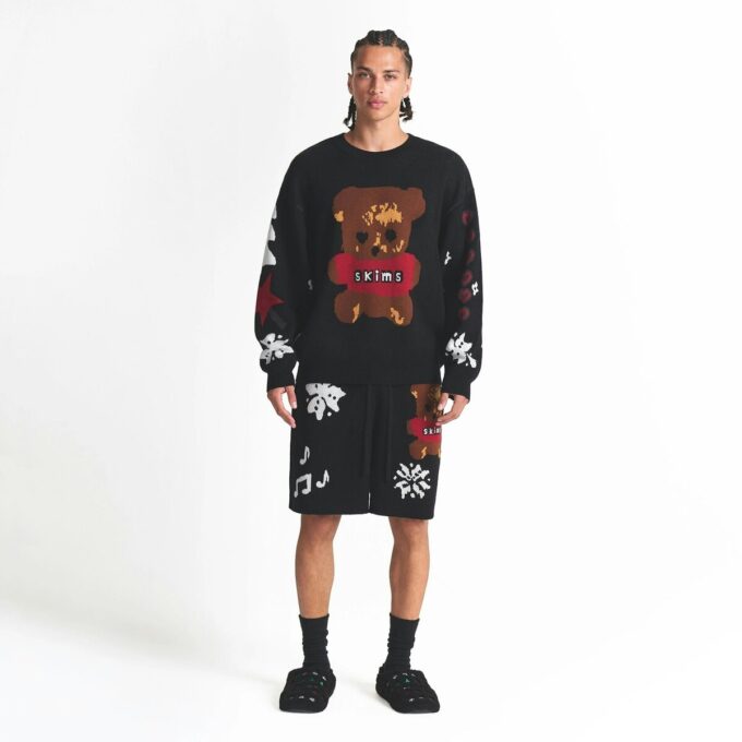 CACTUS PLANT FLEA MARKET X SKIMS COTTON KNIT MENS INTARSIA SHORT