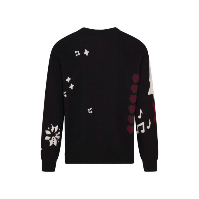 CACTUS PLANT FLEA MARKET X SKIMS COTTON KNIT MENS INTARSIA SWEATER