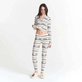 CACTUS PLANT FLEA MARKET X SKIMS COTTON RIB HENLEY AND LEGGING SET