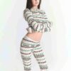 CACTUS PLANT FLEA MARKET X SKIMS COTTON RIB HENLEY AND LEGGING SET