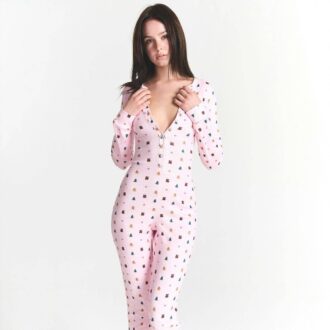 CACTUS PLANT FLEA MARKET X SKIMS PLUSH POINTELLE ONESIE