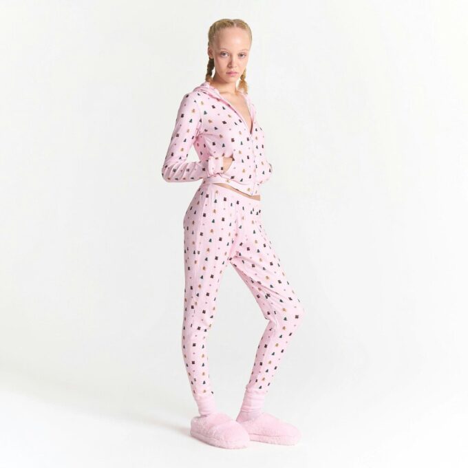 CACTUS PLANT FLEA MARKET X SKIMS PLUSH POINTELLE ZIP UP HOODIE CACTUS PLANT FLEA MARKET X SKIMS PLUSH POINTELLE ZIP UP HOODIE