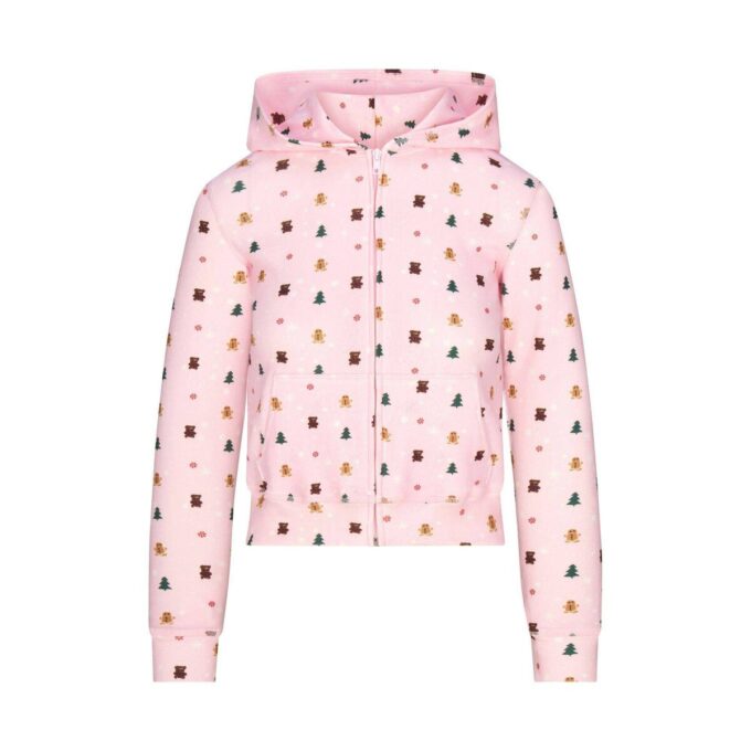 CACTUS PLANT FLEA MARKET X SKIMS PLUSH POINTELLE ZIP UP HOODIE CACTUS PLANT FLEA MARKET X SKIMS PLUSH POINTELLE ZIP UP HOODIE