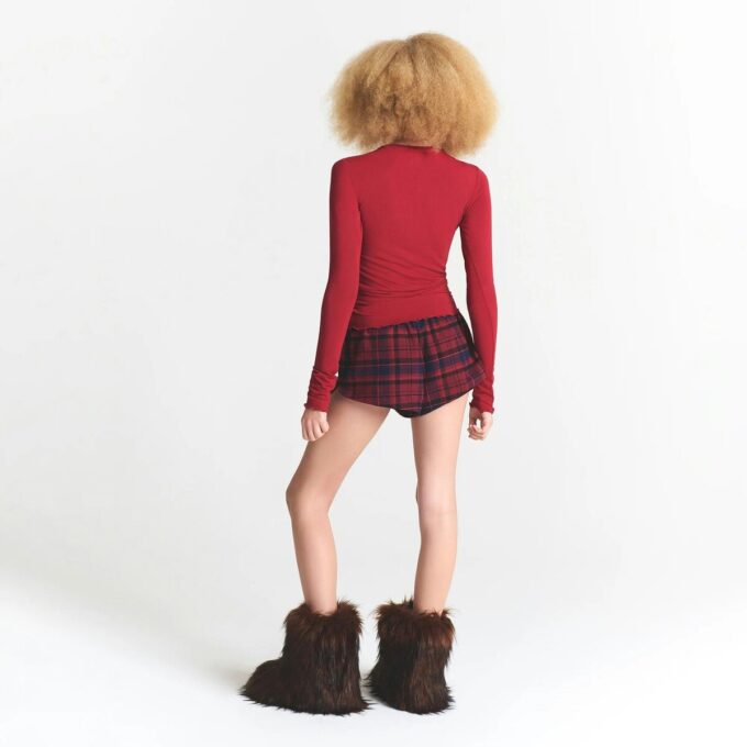 CACTUS PLANT FLEA MARKET X SKIMS SKIMS SLEEP FLANNEL SHORT SET