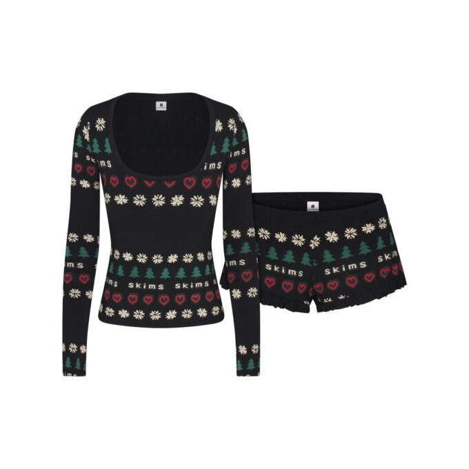 CACTUS PLANT FLEA MARKET X SKIMS SKIMS SLEEP SCOOP NECK SET