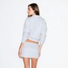 COTTON FLEECE FOLDOVER MINI SKIRT