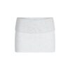 COTTON FLEECE FOLDOVER MINI SKIRT
