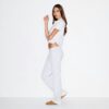 COTTON FLEECE LOW RISE SLIM PANT