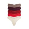 COTTON JERSEY DIPPED THONG 5-PACK