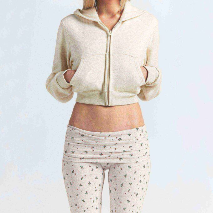 COTTON JERSEY FOLDOVER PANT