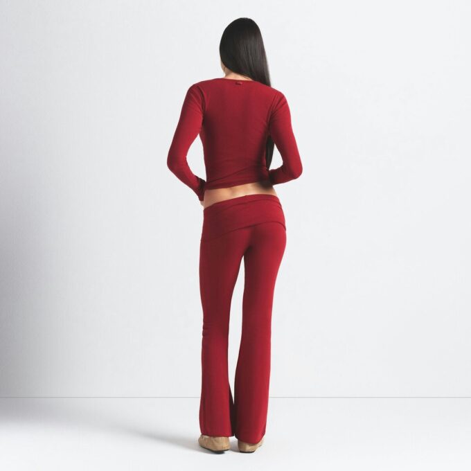 COTTON JERSEY FOLDOVER PANT