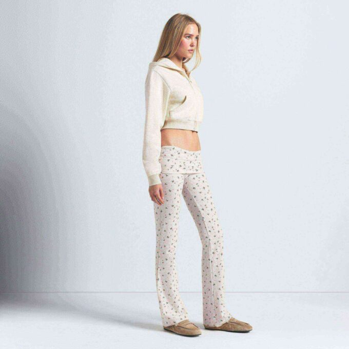 COTTON JERSEY FOLDOVER PANT