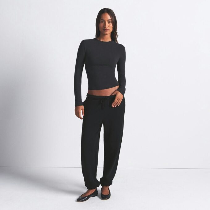 COTTON JERSEY LONG SLEEVE T-SHIRT