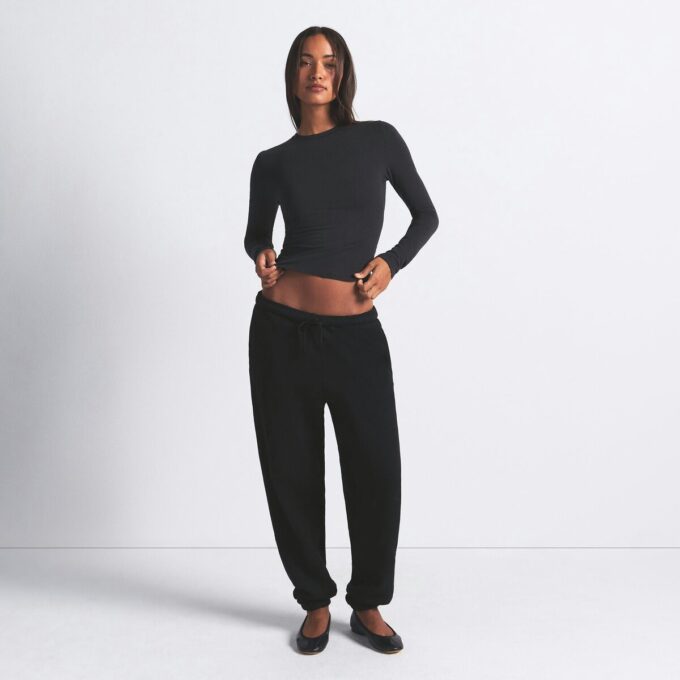 COTTON JERSEY LONG SLEEVE T-SHIRT