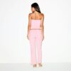 COTTON JERSEY LOW RISE CROP PANT
