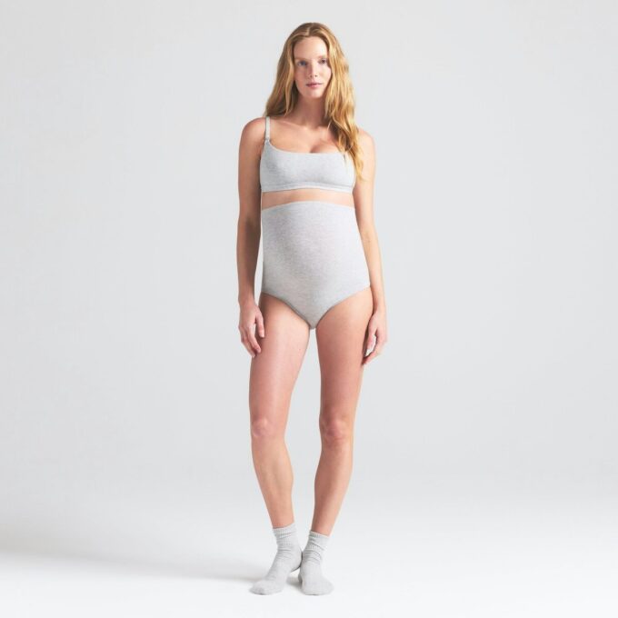 COTTON JERSEY MATERNITY HIGH-WAISTED BRIEF