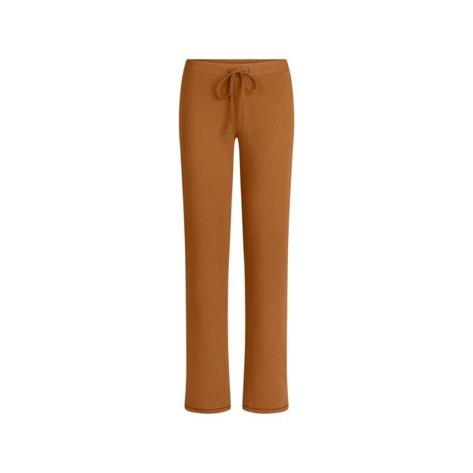 COTTON JERSEY STRAIGHT LEG PANT