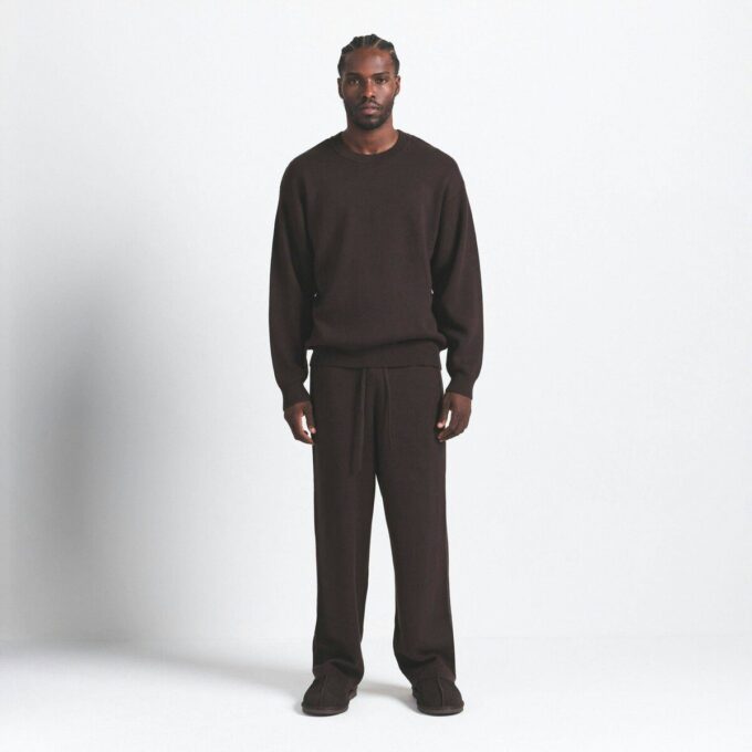 COTTON KNIT MENS STRAIGHT LEG PANT