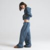 COTTON POPLIN STRAIGHT LEG PANT