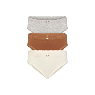 COTTON SEAMLESS JUNIORS LACE BIKINI 3-PACK COTTON SEAMLESS JUNIORS LACE BIKINI 3-PACK