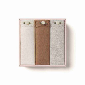 COTTON SEAMLESS JUNIORS LACE BIKINI 3-PACK COTTON SEAMLESS JUNIORS LACE BIKINI 3-PACK