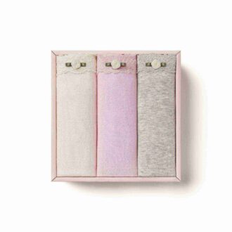 COTTON SEAMLESS JUNIORS LACE BIKINI 3-PACK COTTON SEAMLESS JUNIORS LACE BIKINI 3-PACK