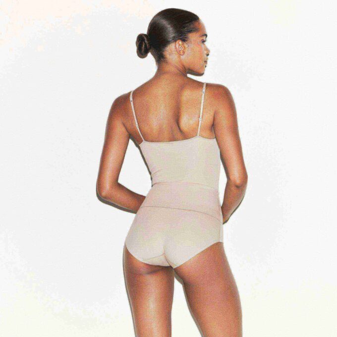 COTTON SHAPEWEAR THONG BODYSUIT