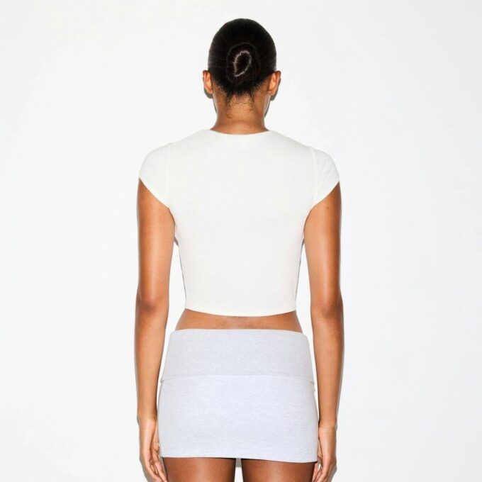 DROP NEEDLE POINTELLE BABY TEE