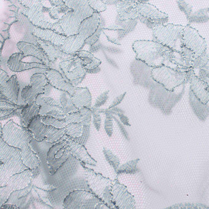 EMBROIDERED LINGERIE LONG SLIP DRESS