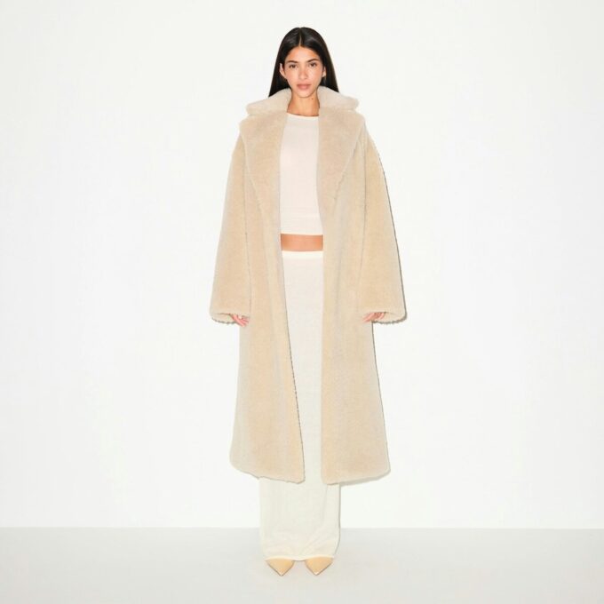 FAUX FUR OVERSIZED LONG COAT