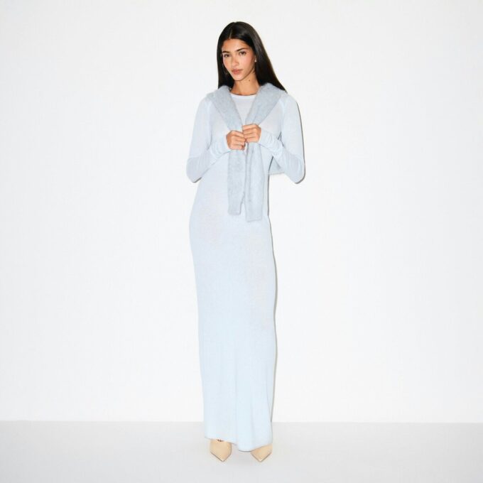 FEATHERWEIGHT CASHMERE LONG DRESS