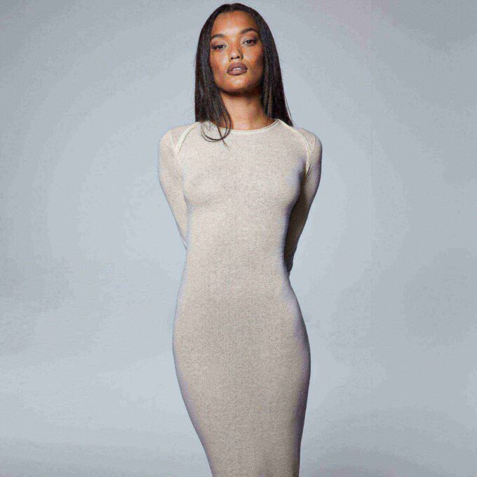 FEATHERWEIGHT CASHMERE LONG DRESS