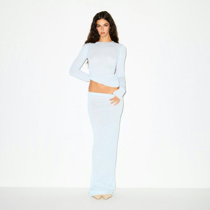 FEATHERWEIGHT CASHMERE LONG SLEEVE TOP