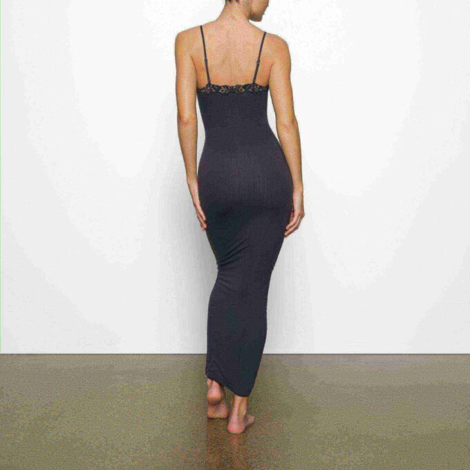 FITS EVERYBODY LACE LONG SLIP DRESS