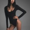 FITS EVERYBODY LONG SLEEVE SCOOP BODYSUIT