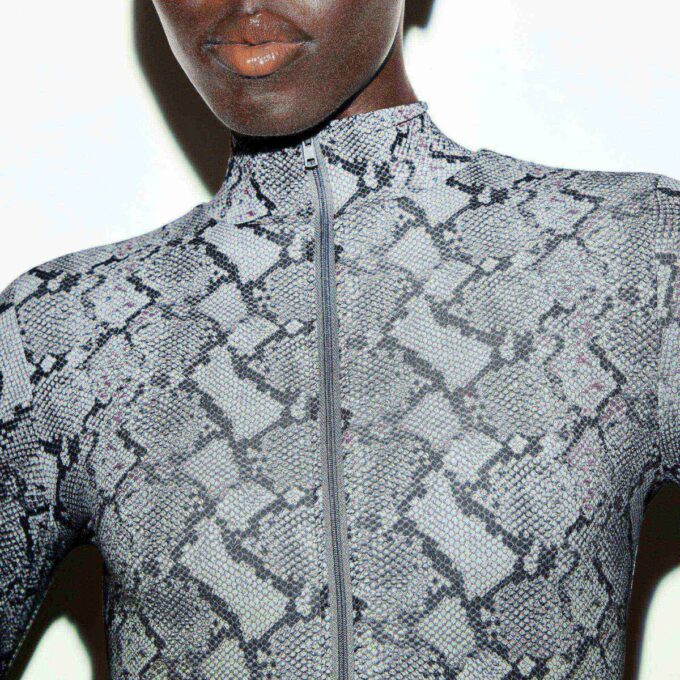 FITS EVERYBODY ZIP FRONT BODYSUIT