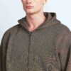 FLEECE LOUNGE MENS RELAXED ZIP UP HOODIE