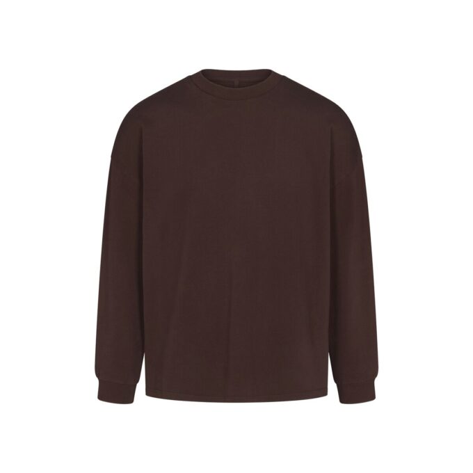 HEAVY COTTON OVERSIZED LONG SLEEVE T-SHIRT