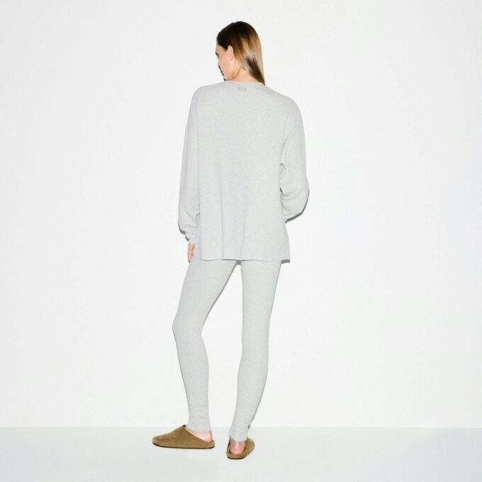 HEAVY WAFFLE OVERSIZED CREWNECK