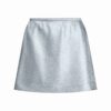 HEAVYWEIGHT SATIN MINI SKIRT