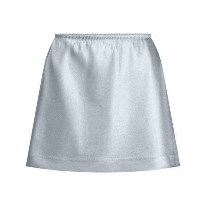HEAVYWEIGHT SATIN MINI SKIRT