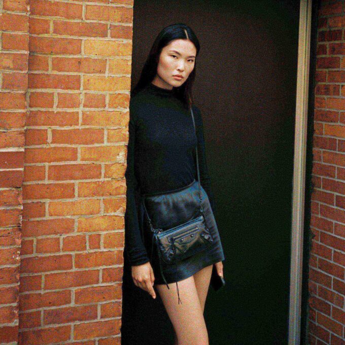 HEAVYWEIGHT SATIN MINI SKIRT