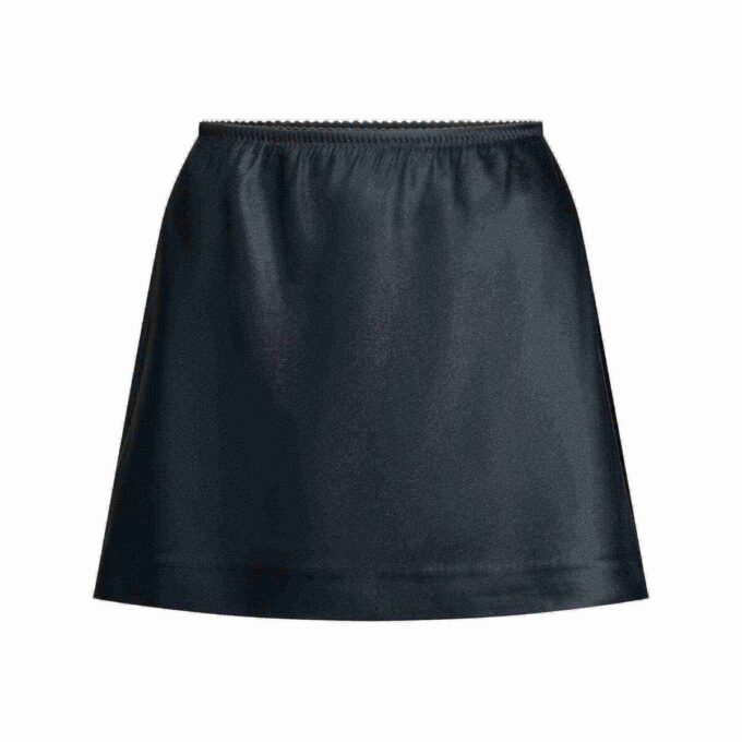 HEAVYWEIGHT SATIN MINI SKIRT