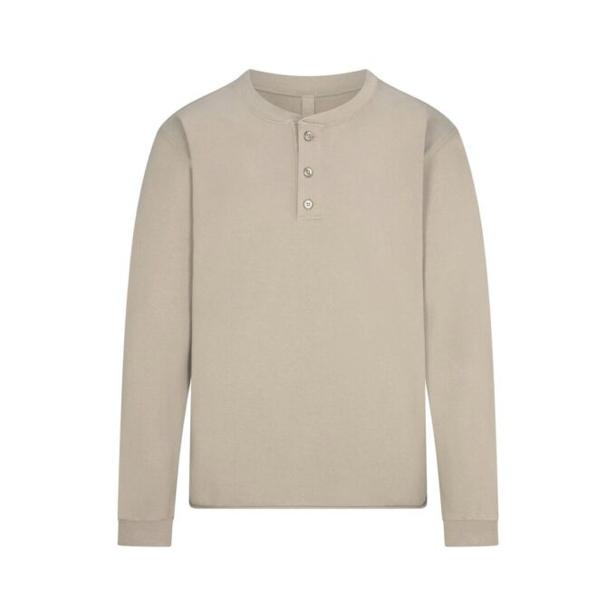 JERSEY LOUNGE MENS RELAXED HENLEY