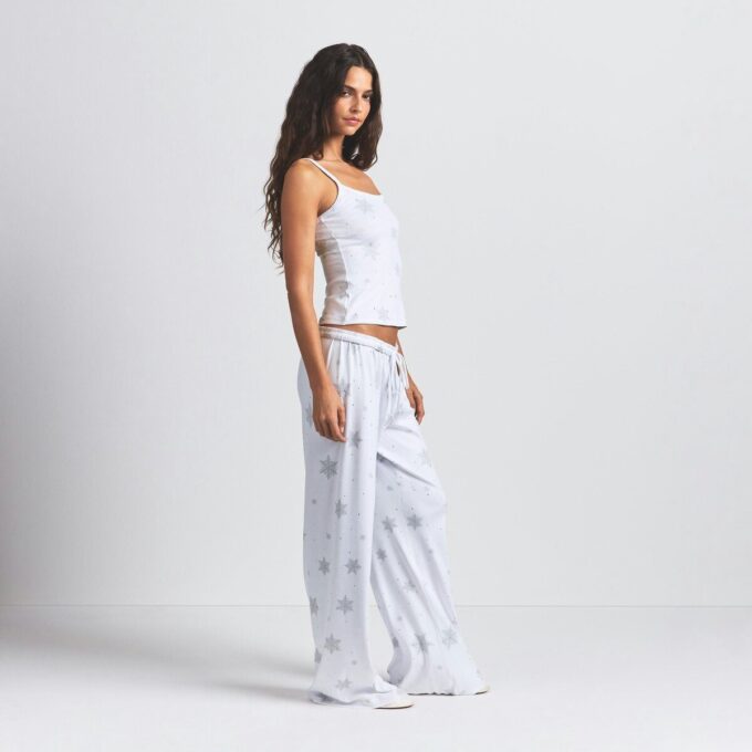 LOGO PLUSH POINTELLE RHINESTONE TANK